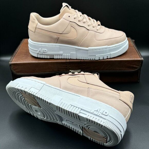 Nike Wmns Air Force 1 'Pixel Particle Beige' - Picture 1 of 9